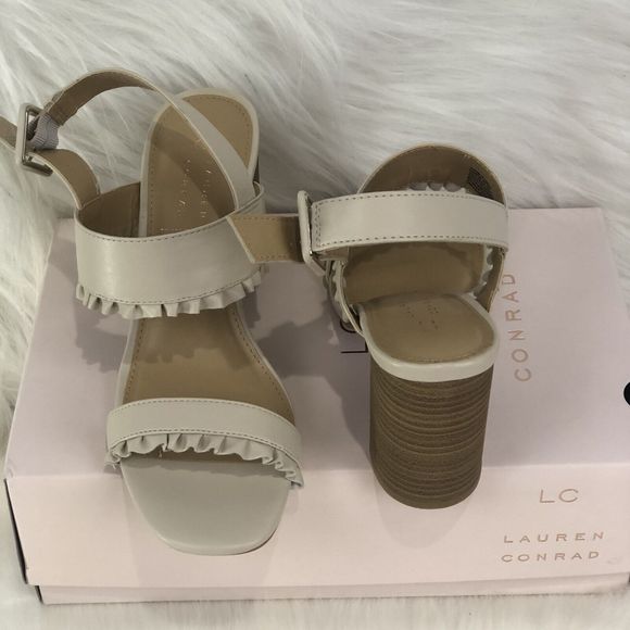 New- Lauren Conrad Sandals Heels Size 8 M - Picture 12 of 16